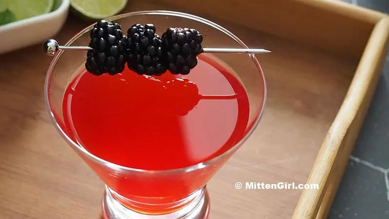Blackberry Vanilla Martini