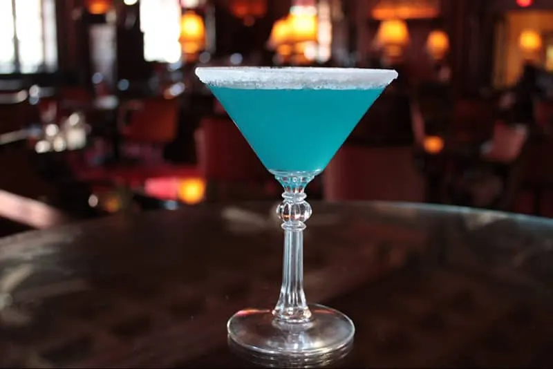 Blue Sky Martini with Vanilla Vodka