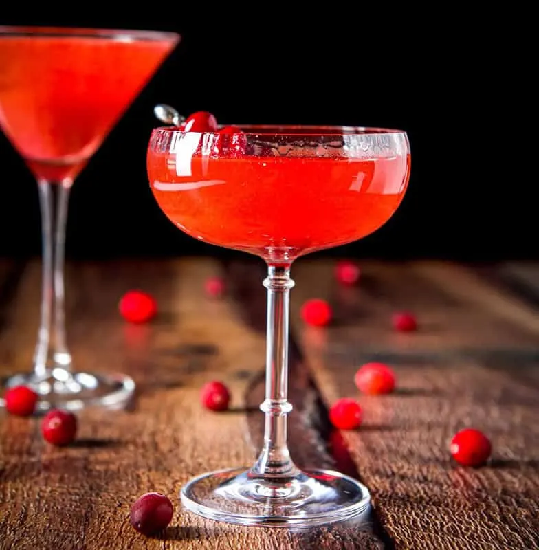 Cranberry Martini with Cranberry Infused Vodka