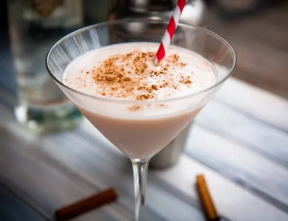 Fiery Eggnog Martini