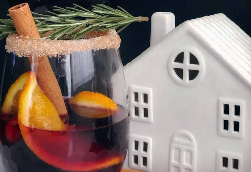 Mason Jar Holiday Cabernet Sangria