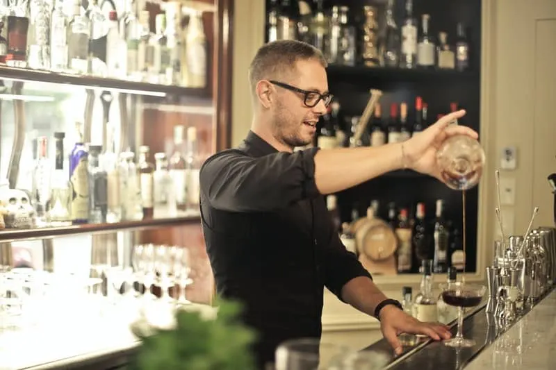 Preparing Your Martini Glass
