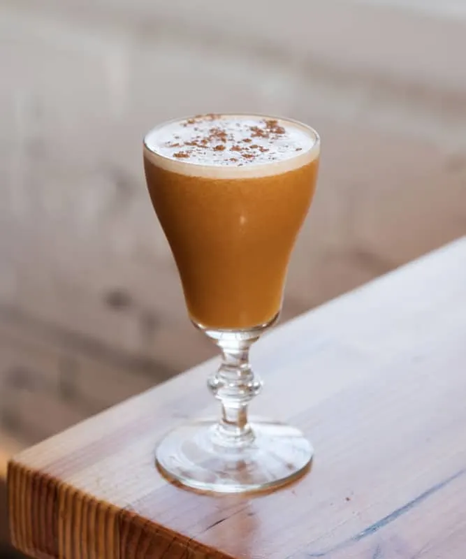 Pumpkin Spiced Flip Cocktail