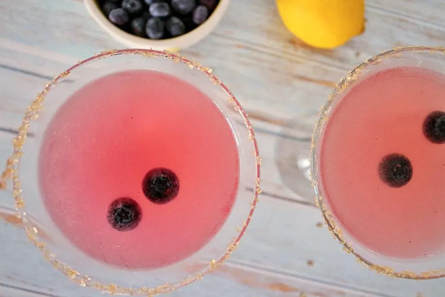Blueberry Lemon Drop Martini