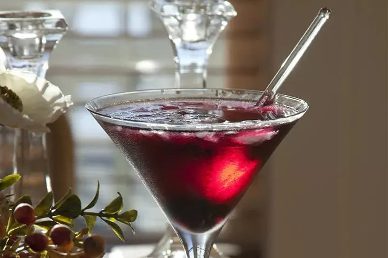 Blueberry Vodka Martini