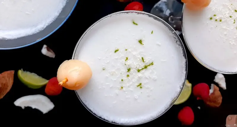Coconut Lychee Martini by Sugar With Spice