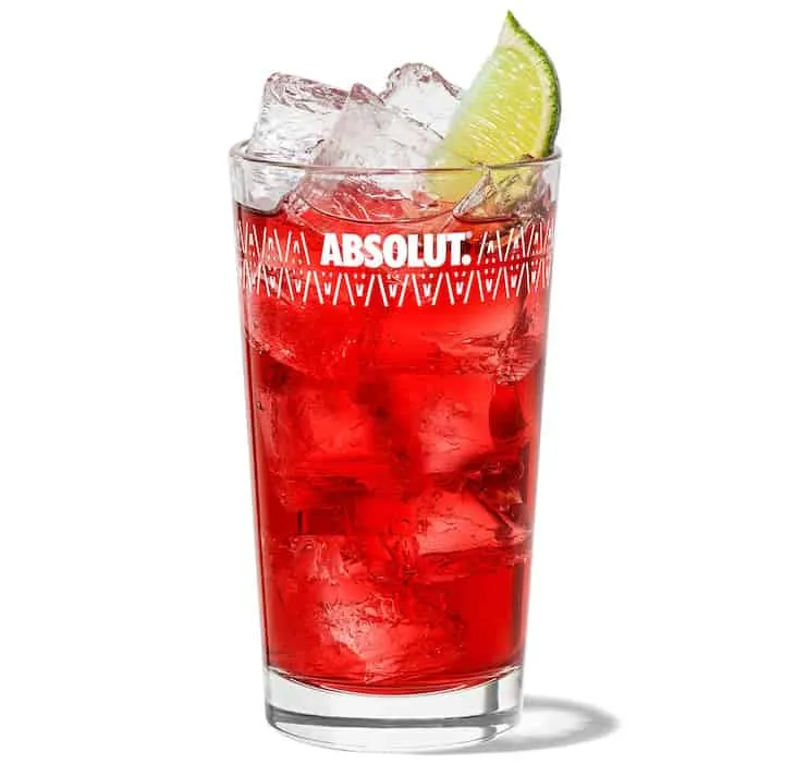 Malibu and Cranberry by Absolut Drinks