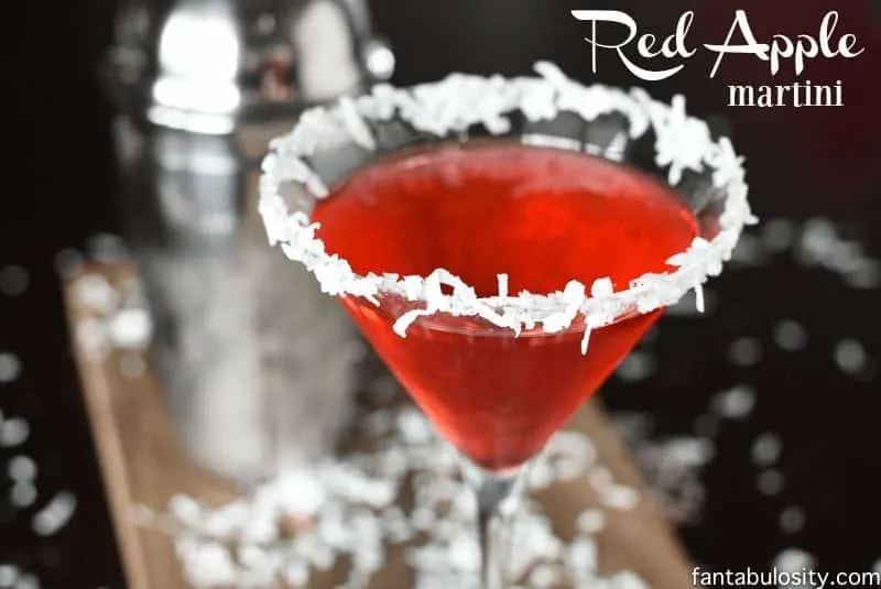 Red Apple Martini Cocktail by Fantabulosity