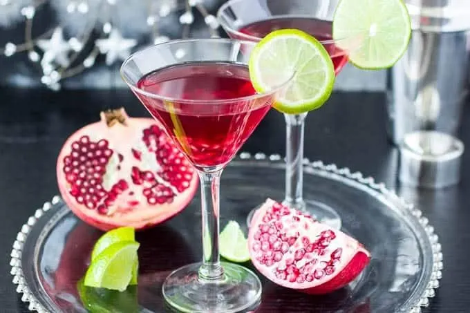 Skinny Pomegranate Martini