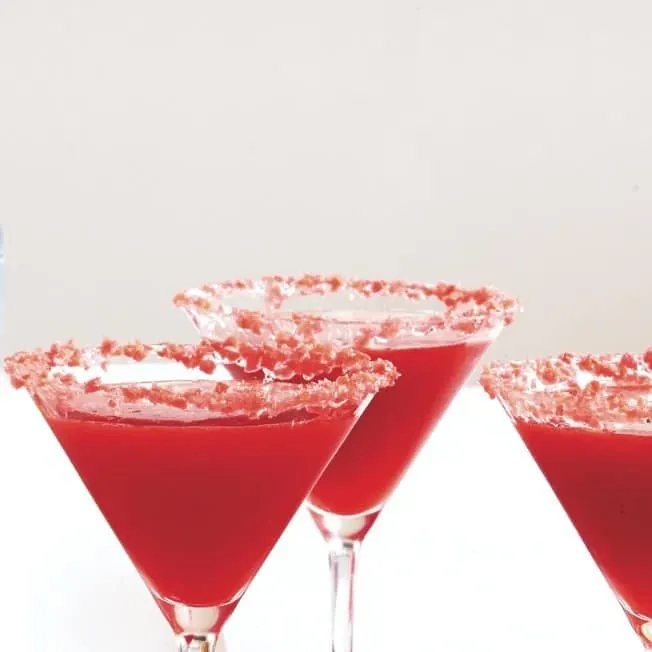 Strawberry Pop Rocks Martini