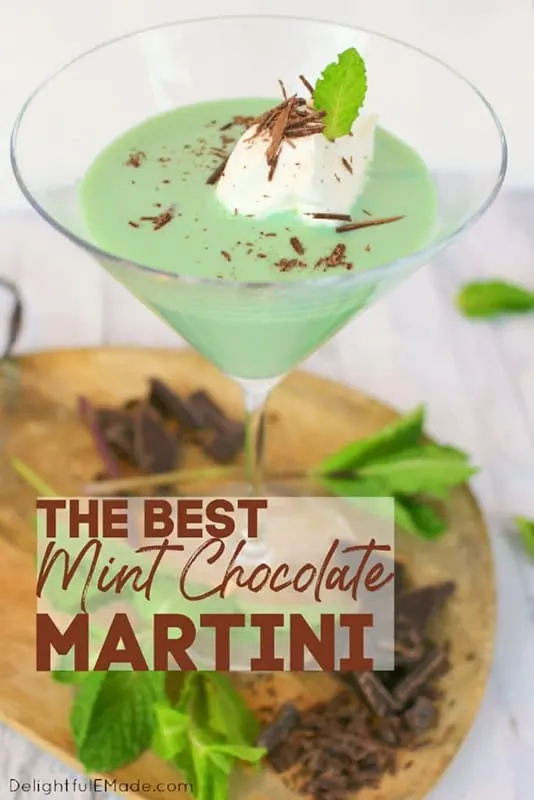 The Best Mint Chocolate Martini by Delightful E Made