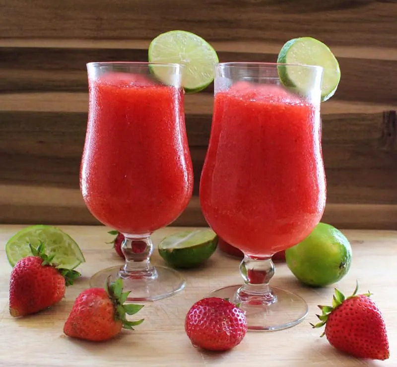 Frozen Strawberry Cranberry Daiquiri by Whip It Like Butter