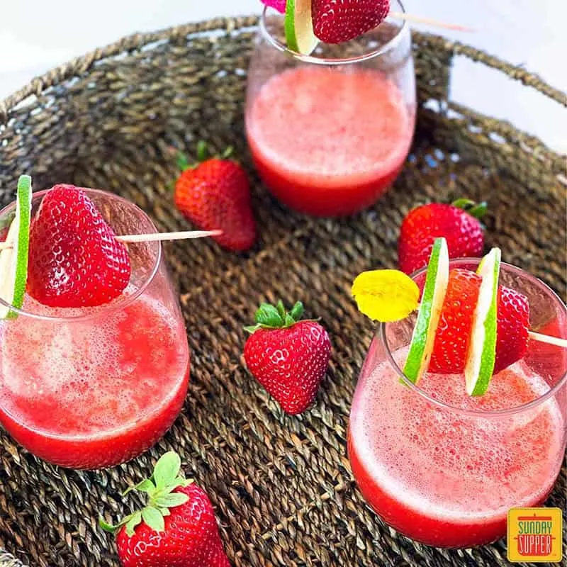 Frozen Strawberry Daiquiri Recipe by Sunday Supper Movement