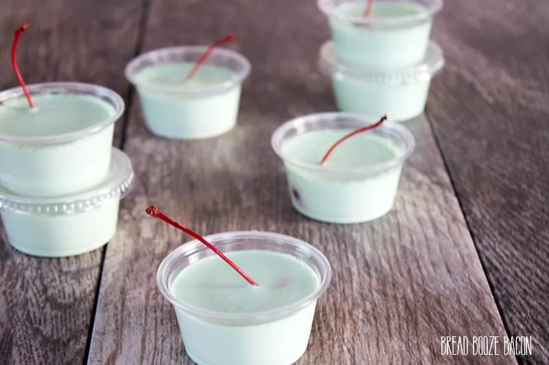 Irish Eyes Jello Shots by Bread Bacon Booze