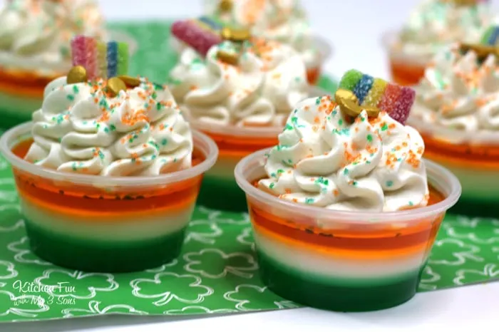 St. Patrick’s Day Jello Shots by Kitchen Fun with My Three Sons