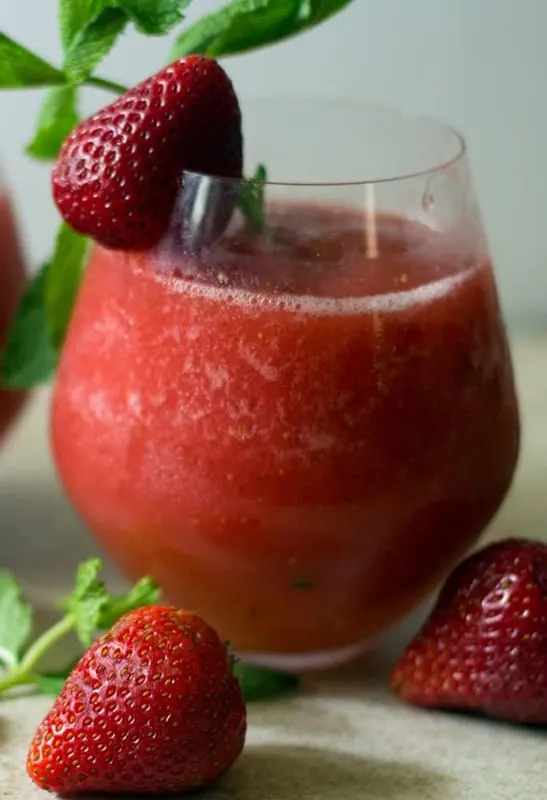 Strawberry Vodka Slush Cocktail by Everyday Eileen