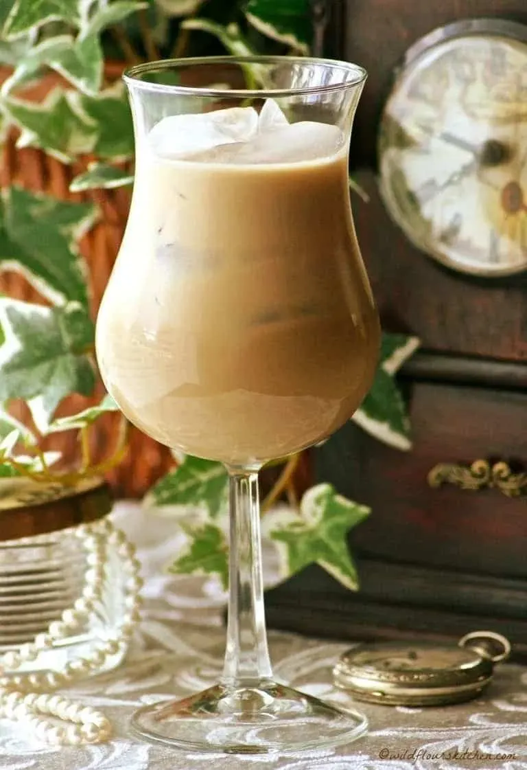 Caramel Iced Coffee with Kahlua and Frangelico