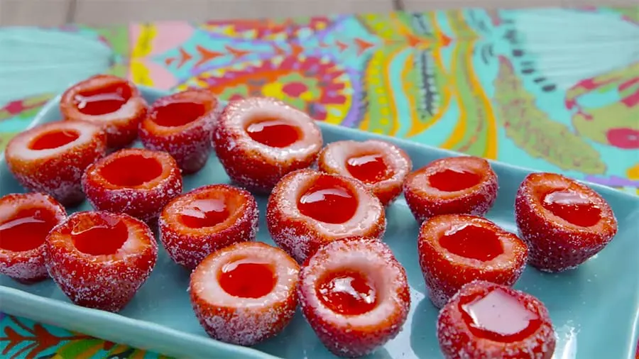 Classic Strawberry Daiquiri Jello Shots