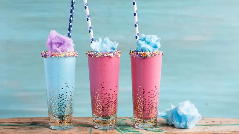 Cotton Candy Milkshake Shots