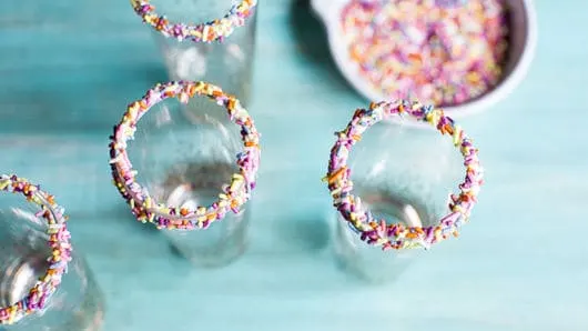 Cotton Candy Milkshake Shots