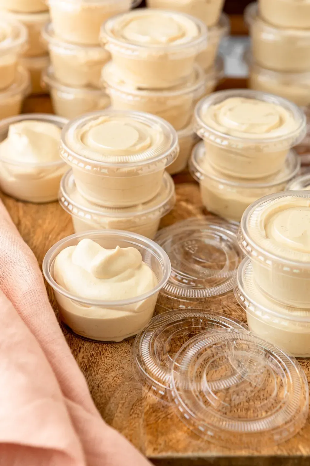 Creamy Frozen White Russian Pudding Shots