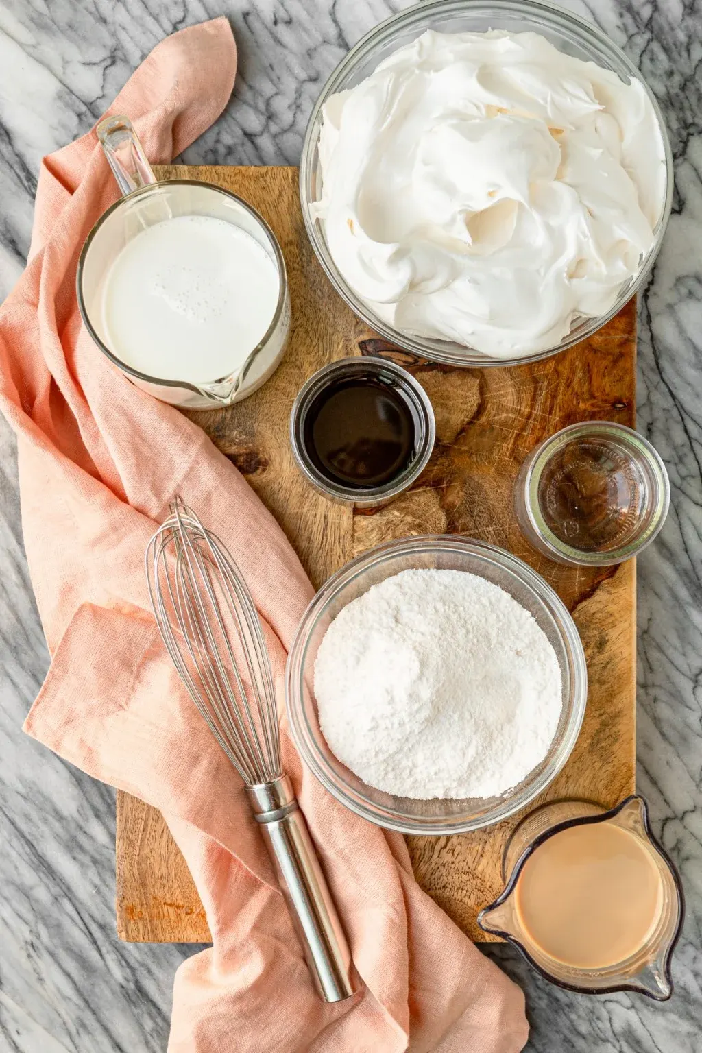 Creamy Frozen White Russian Pudding Shots