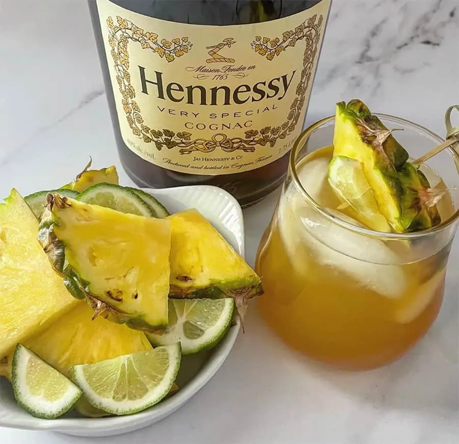 Hennessy and Pineapple Juice