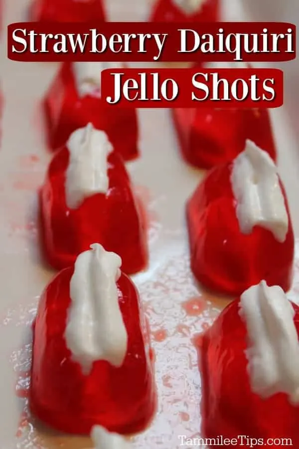 Ice Cube Tray Strawberry Daiquiri Jello Shots