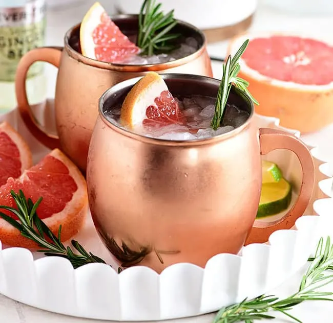 Fresh Grapefruit Moscow Mule