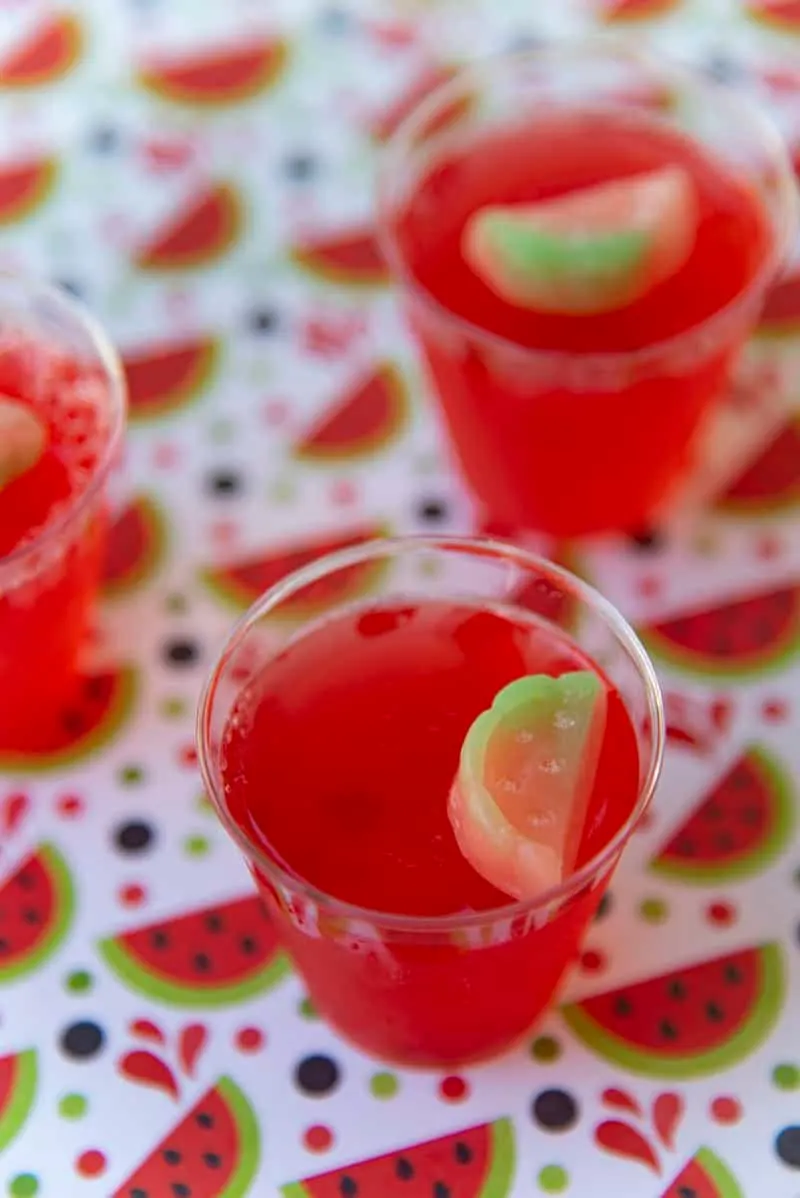 Watermelon Lemonade Jello Shots