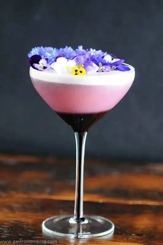 4. Blackberry Lavender Gin Sour