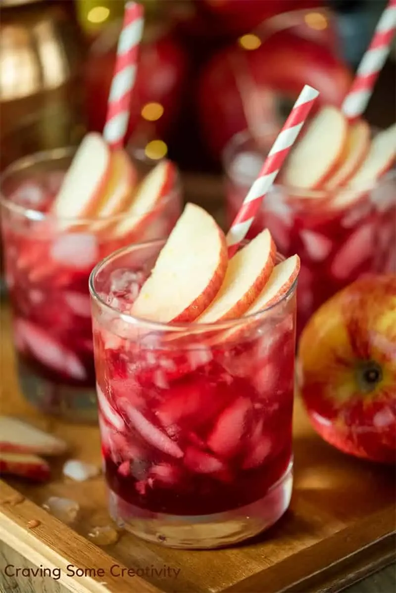 Crown Apple Cocktail with Pomegranate