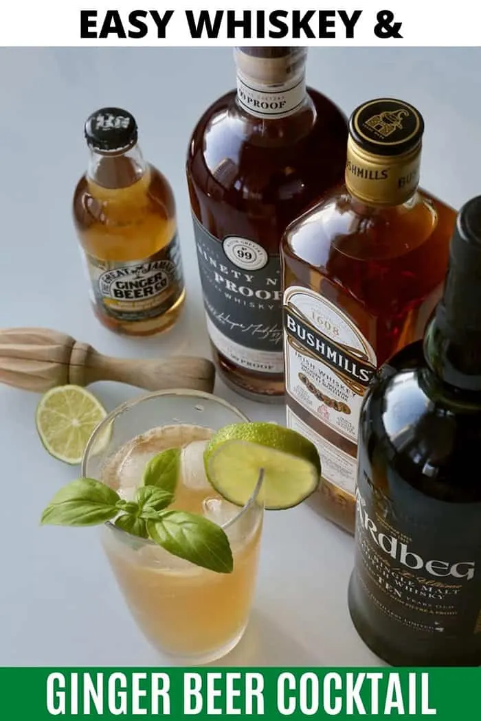 Easy Whiskey and Ginger Beer Cocktail
