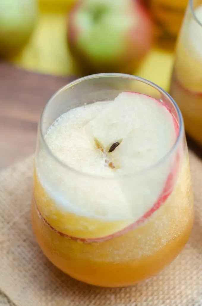 Fire In Ice: Apple Cider Fireball Slushie Cocktail
