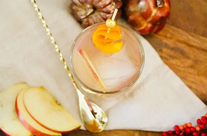 Juicy Apple Bourbon Fall Cocktail