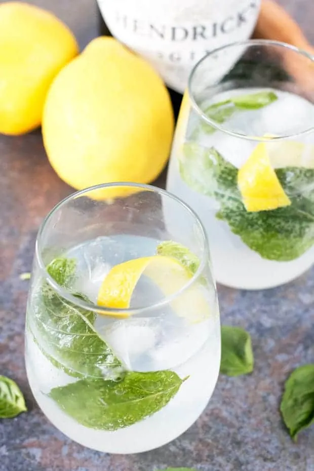 Lemon Basil Gin & Tonic
