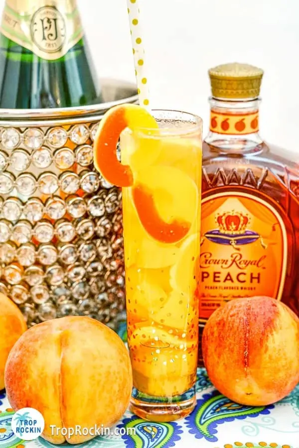 Peach Crown Royal Mixed Drink