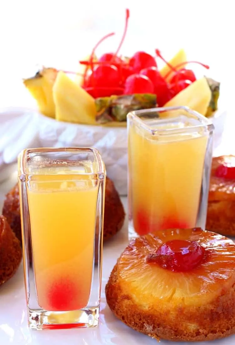 Pineapple Upside Down Shots