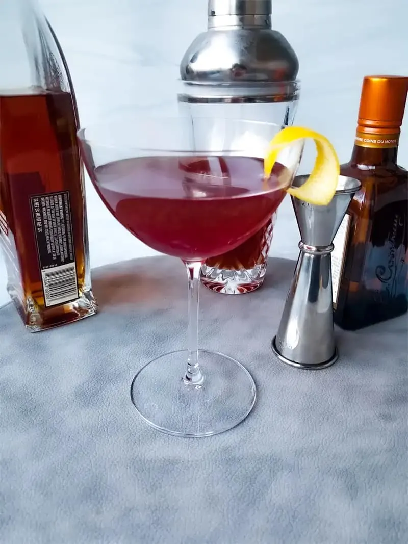 Pomegranate Sidecar