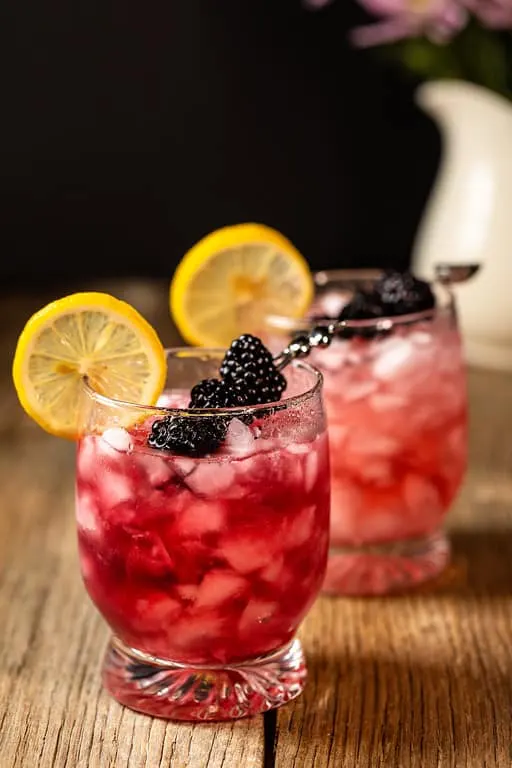 Fruity Blackberry Bramble Cocktail