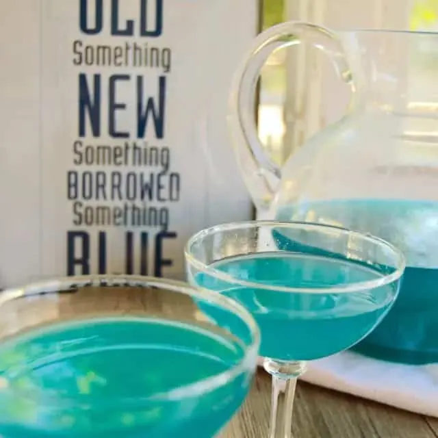 Something Blue Tardis Martini