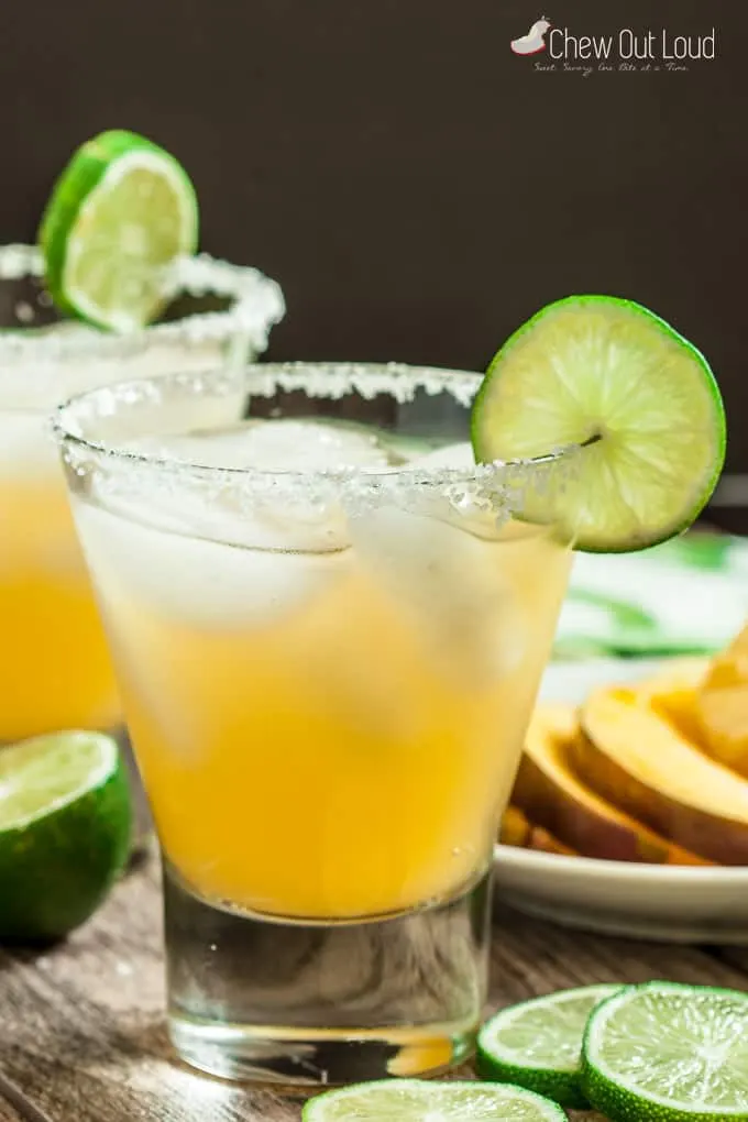4 Ingredient Pineapple Mango Margaritas