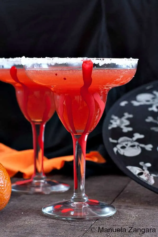 Blood Orange Margarita for Halloween