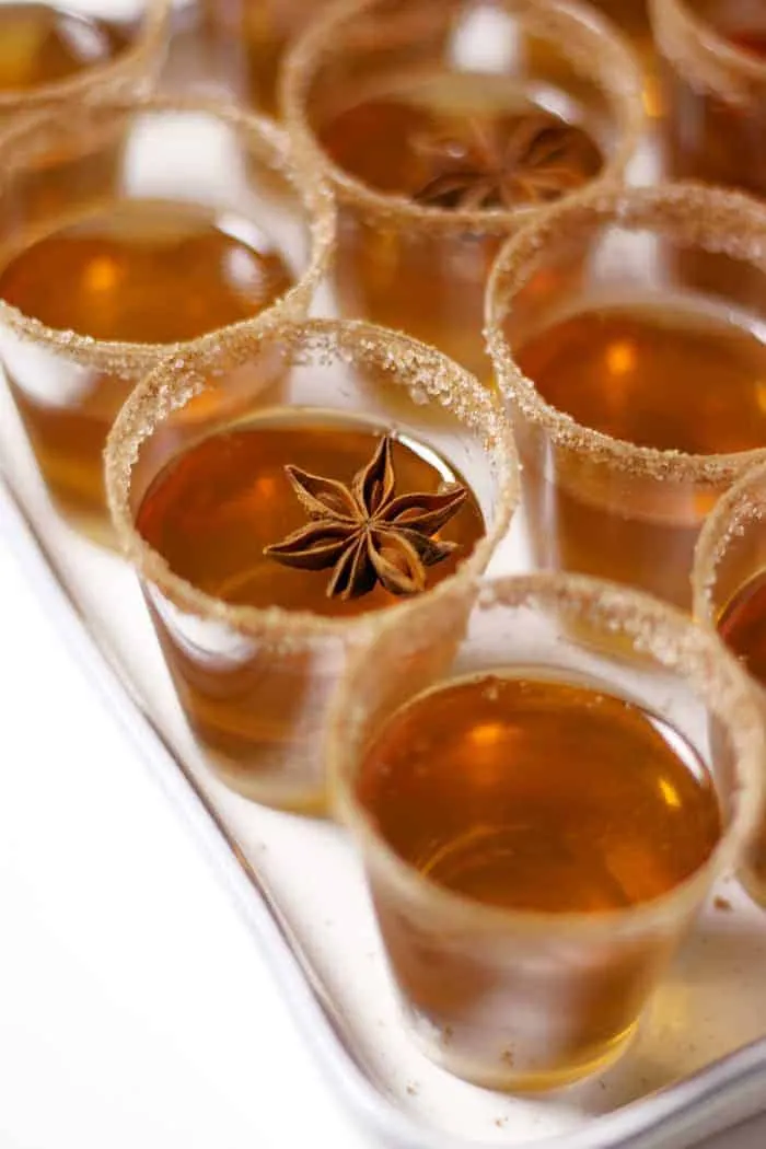 Bourbon Apple Cider Jello Shots