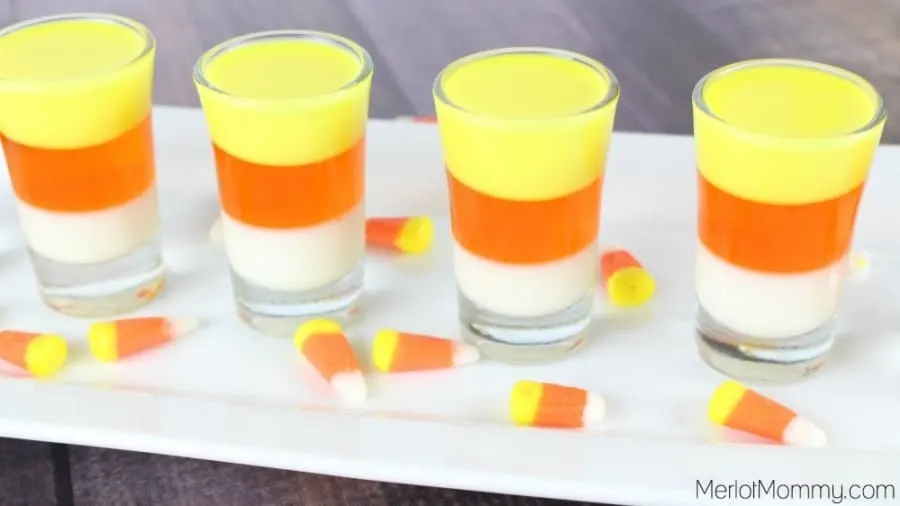 Candy Corn Jello Shots