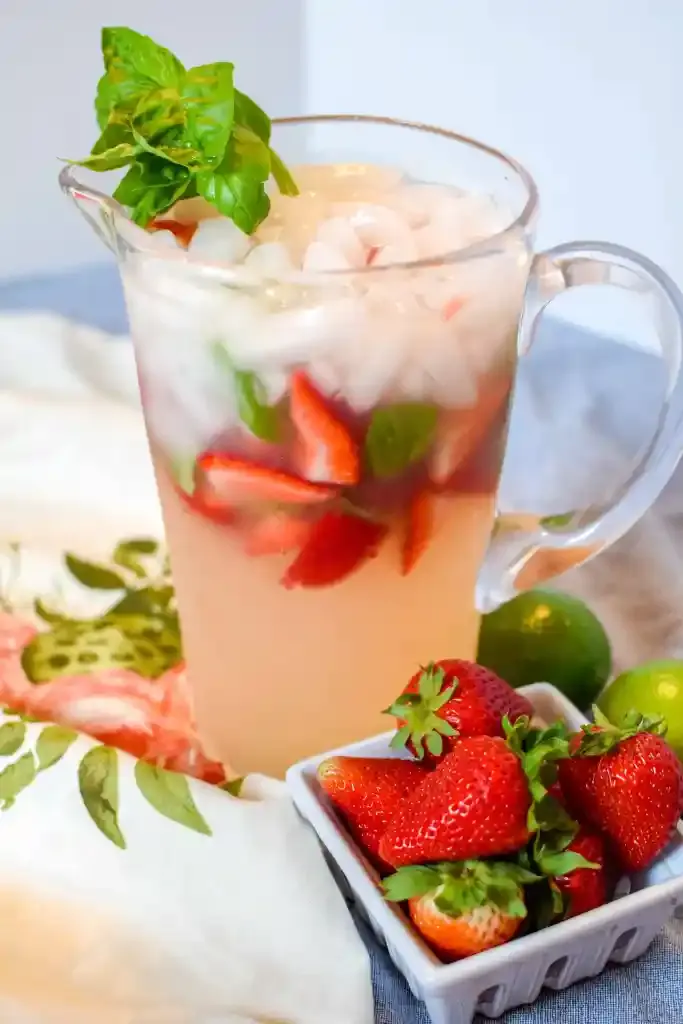 Easy Strawberry Basil Margarita