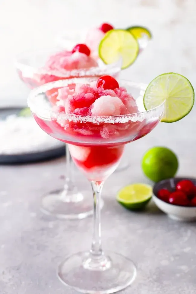 Frozen Cherry Limeade Margaritas