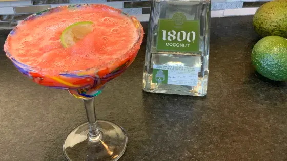 Frozen Watermelon Margaritas For A Crowd