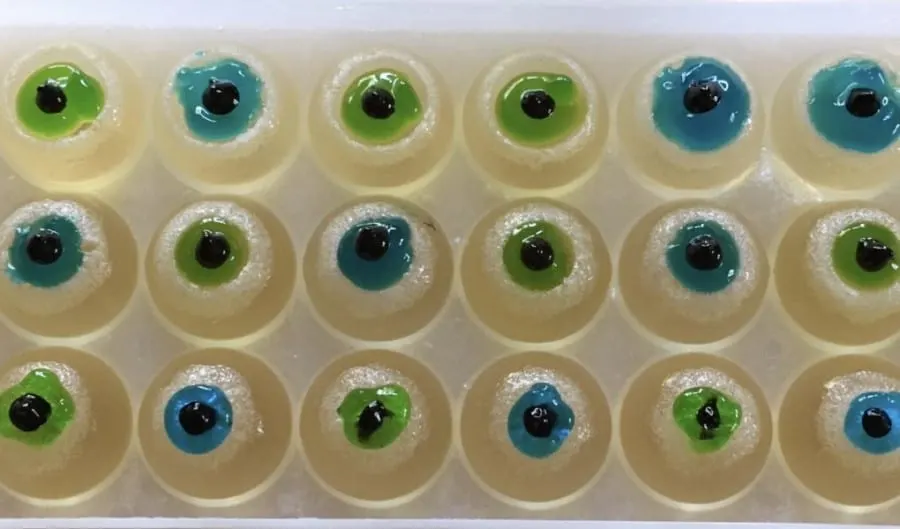 Glow in the Dark Eyeball Jell-O Shots