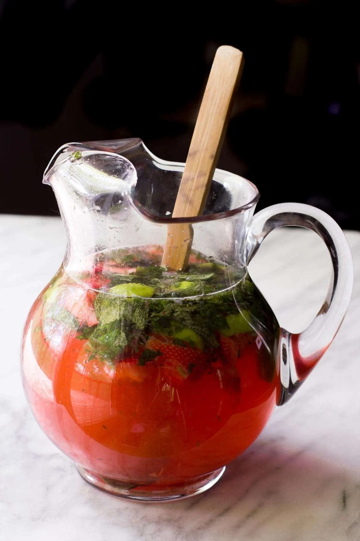 Pitcher Strawberry Mojitos